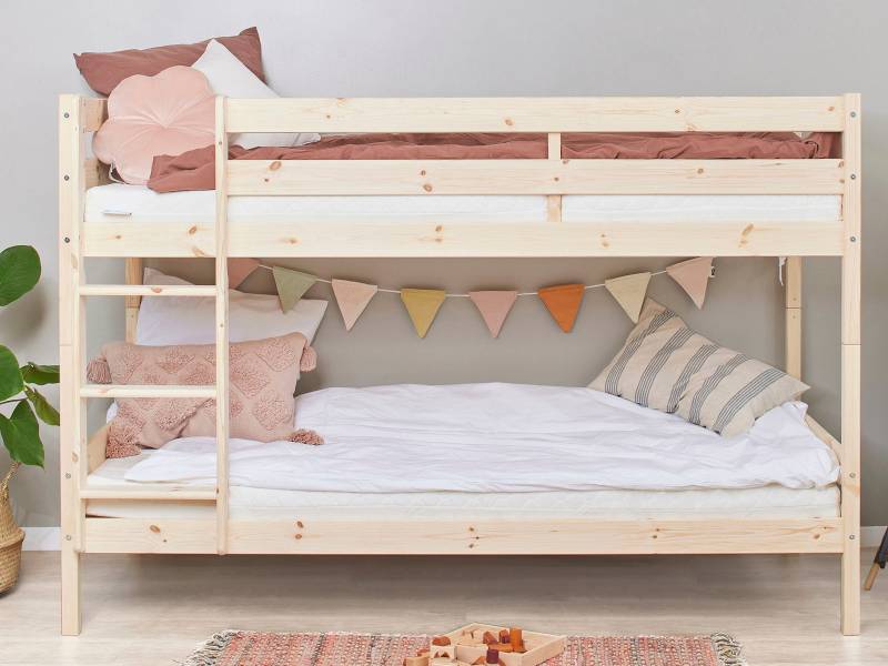 Hoppekids Etagenbett »ECO Comfort Kinderbett 90x200 oder 70x160 aus Massivholz in 4 Farben«, TÜV, FSC und Nordisches Umweltzeichen – wahlweise mit Matratzen von Hoppekids