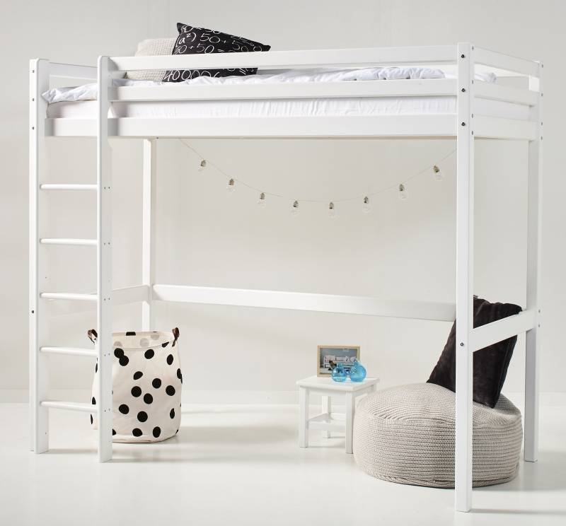 Hoppekids Hochbett »ECO Dream«, 90x200 Massiv, umbaubar zum Einzelbett von Hoppekids