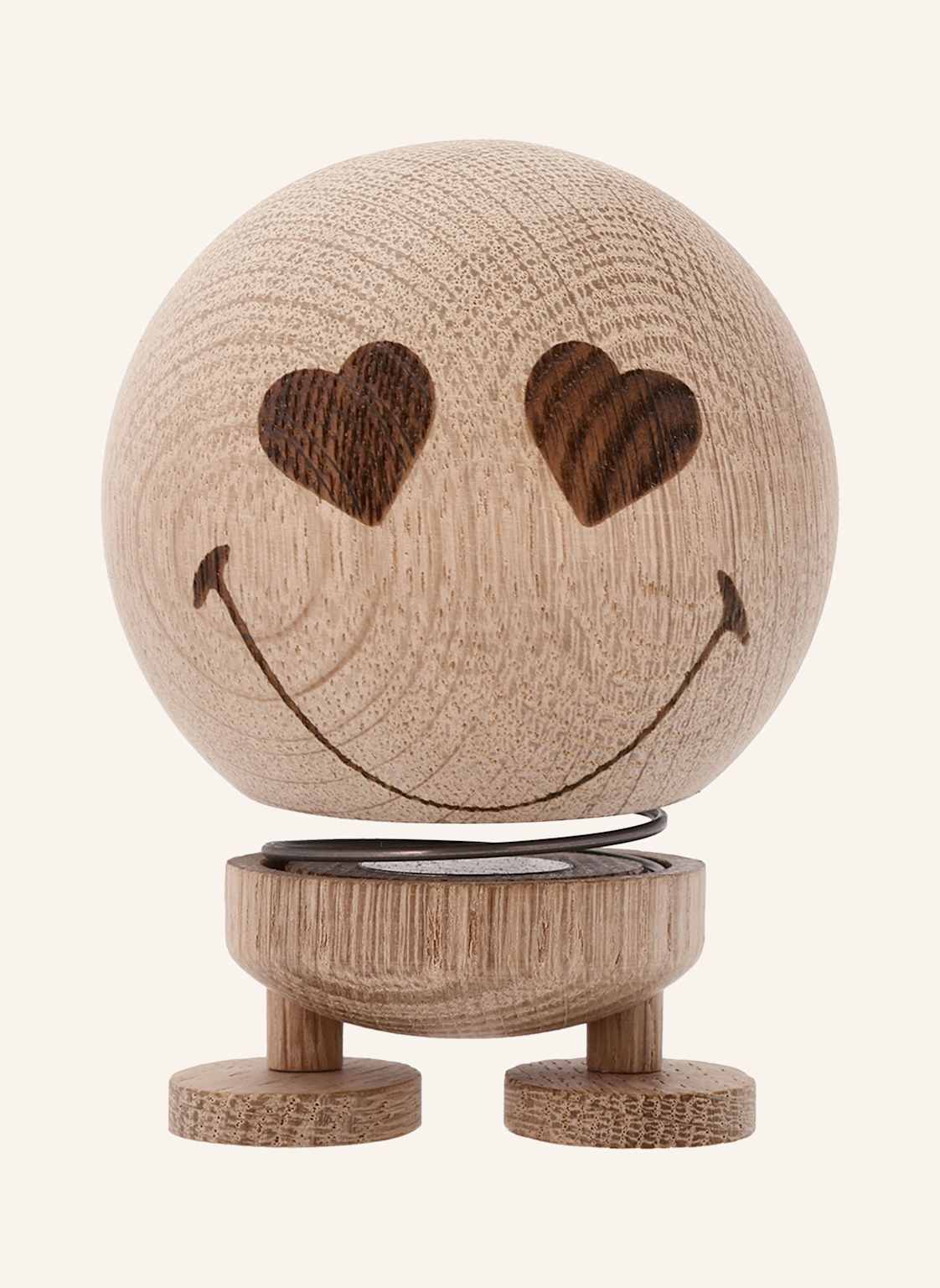 Hoptimist Dekofigur Smiley Love Medium braun von Hoptimist