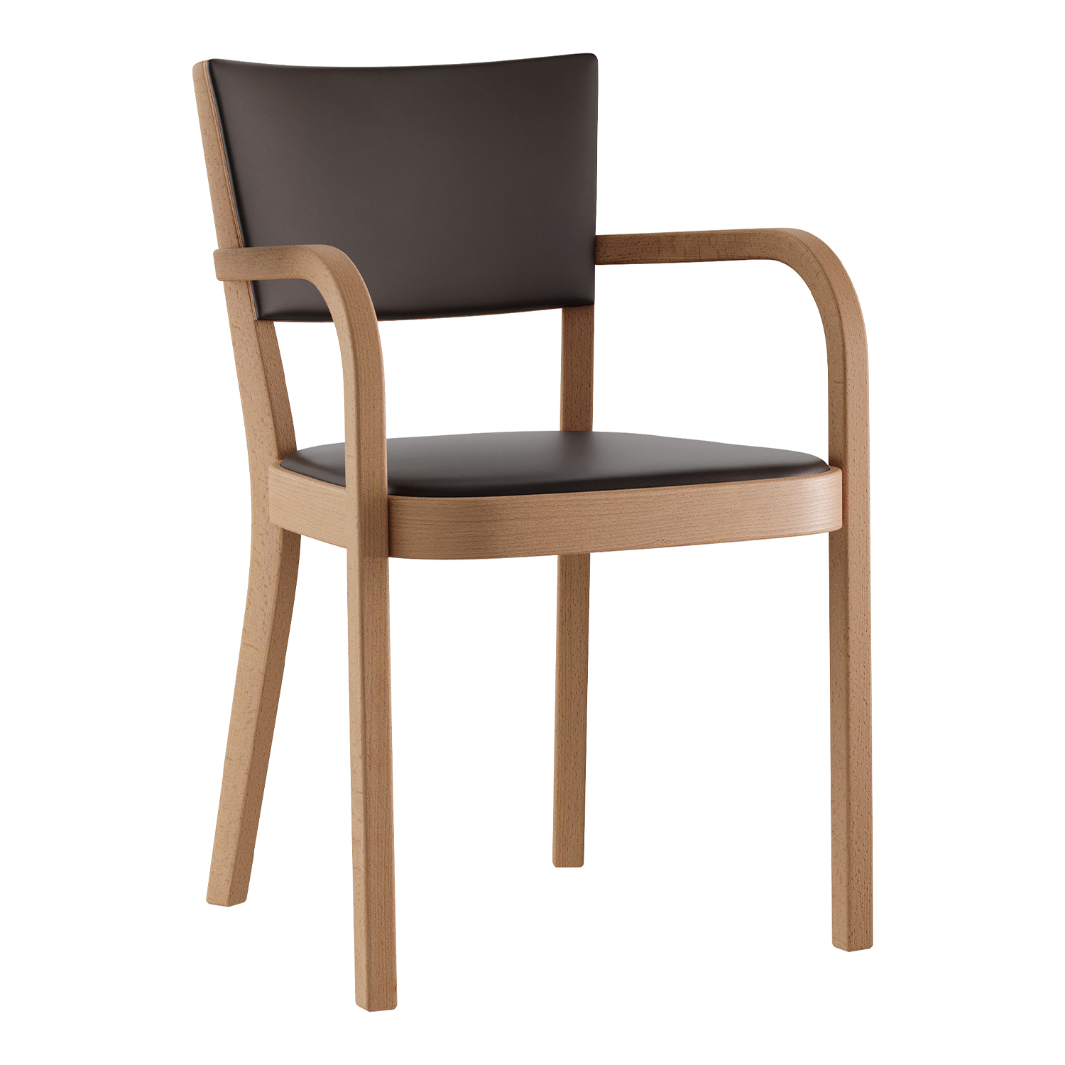 1-795a Haefeli Armlehnstuhl, Holz eiche natur hg530, Bezug leder caffee 2815 1-795a Haefeli Armlehnstuhl, Holz eiche natur hg530, Bezug leder caffee 2815 von Horgenglarus