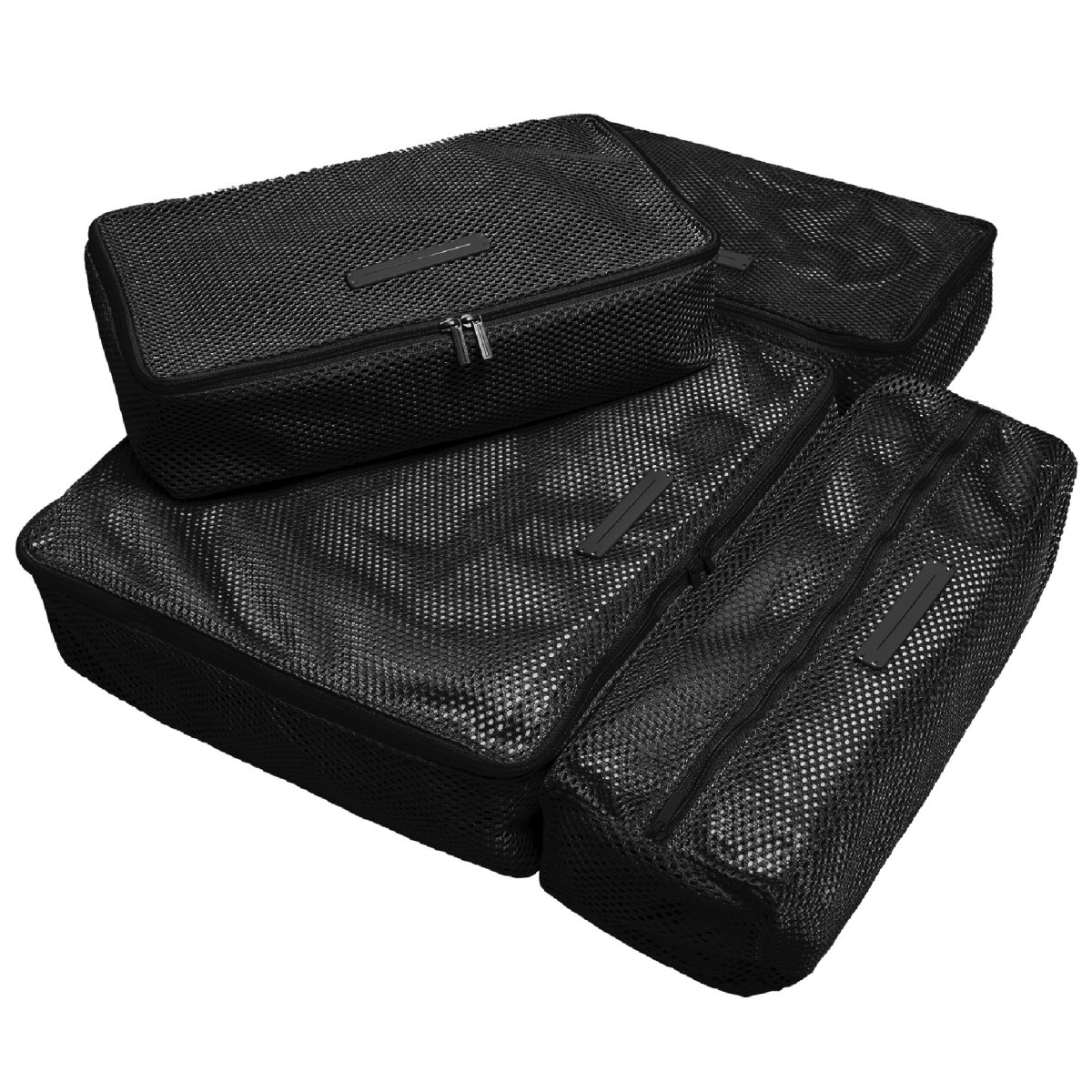 Packing Cubes 4er Set, All Black von Horizn Studios