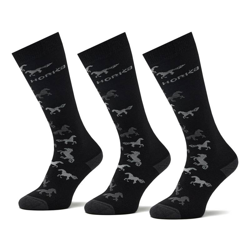 Hohe Unisex-Socken Horka Riding Socks 145450-0000-0203 Schwarz von Horka