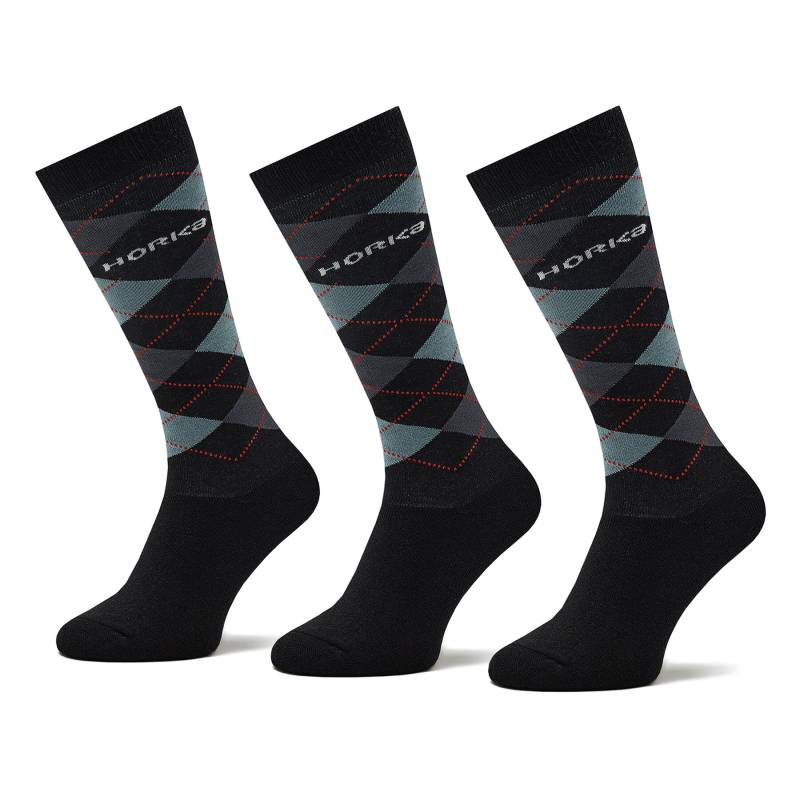 3er-Set hohe Unisex-Socken Horka Riding Socks 145450-0000-0206 Schwarz von Horka