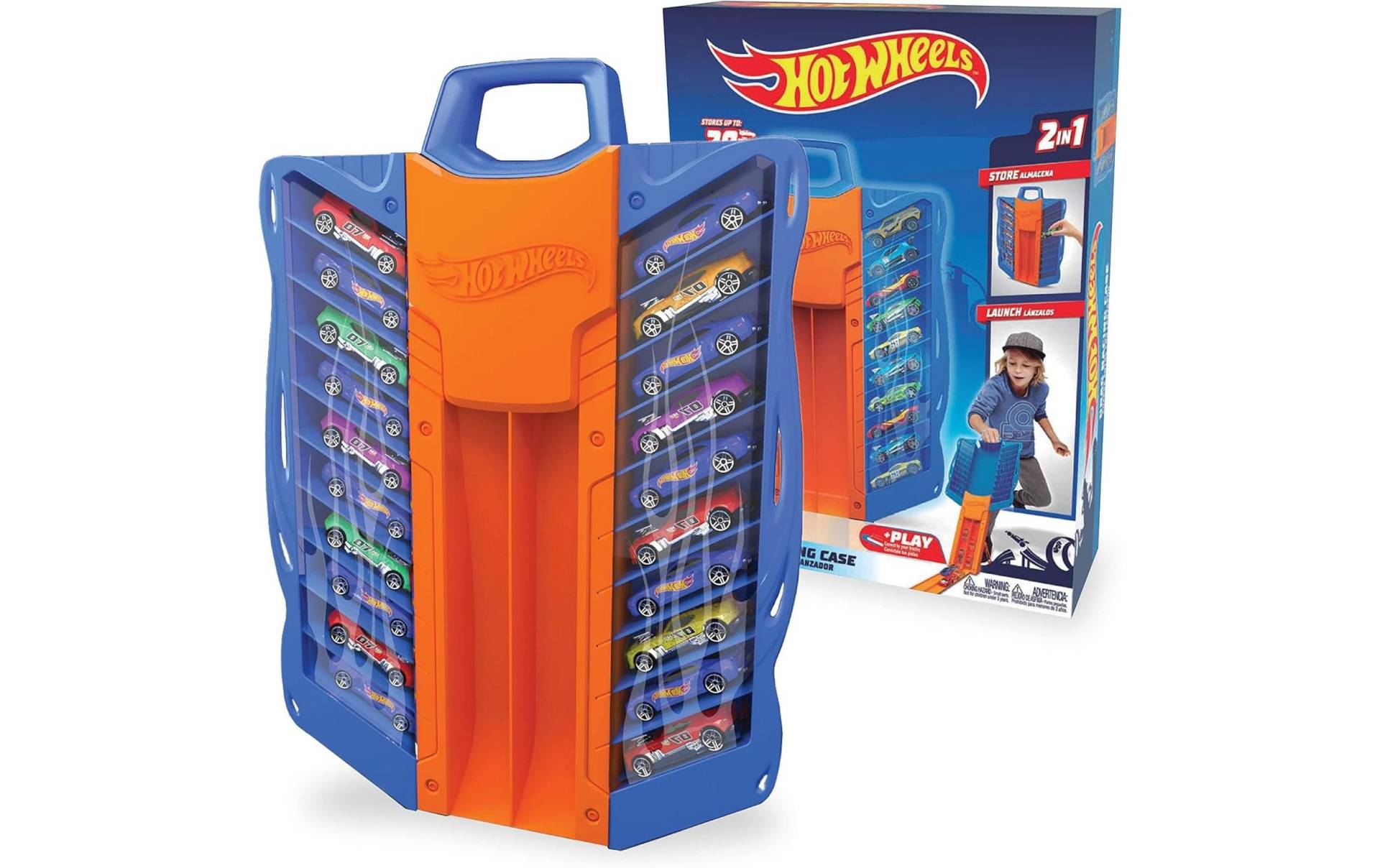 Hot Wheels Spielzeug-Auto »Action Cars 2-in-1 Multi Drag Race Car Case« von Hot Wheels