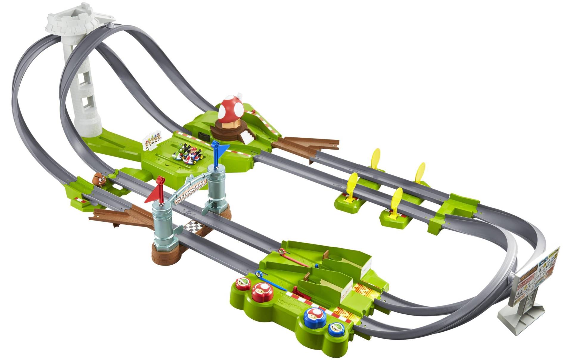 Hot Wheels Autorennbahn »Mariokart Trackset Rundkurs«