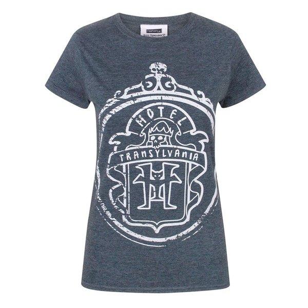 Logo Tshirt Damen Charcoal Black M von Hotel Transylvania