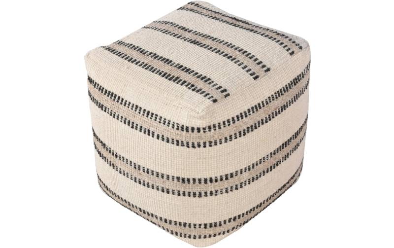 House Nordic Pouf »Bally 40 x 40 cm, Elfenbein« von House Nordic