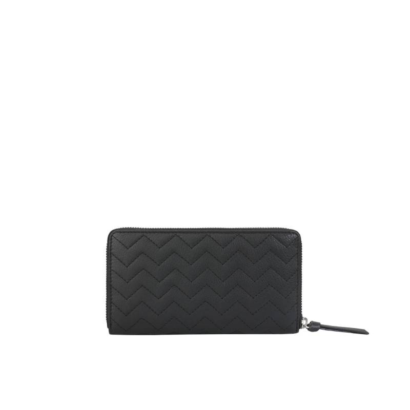 Helen Reißverschluss Geldbörse Damen Charcoal Black ONE SIZE von House of Silviano