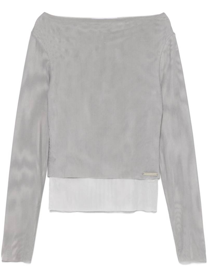 House of Sunny double-layer mesh top - Grey von House of Sunny