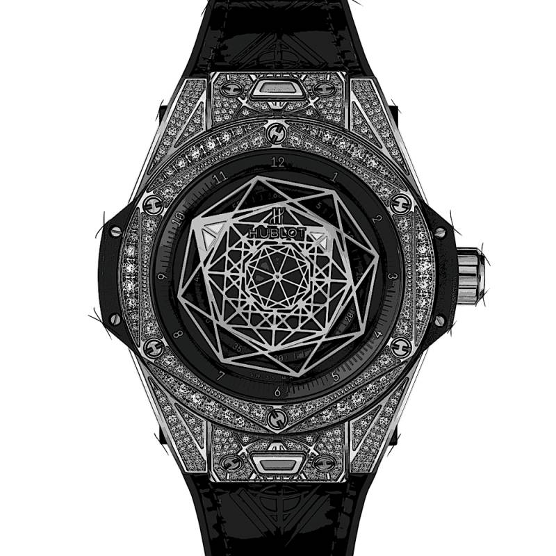 Hublot Big Bang One Click Sang Bleu Steel Pavé von Hublot