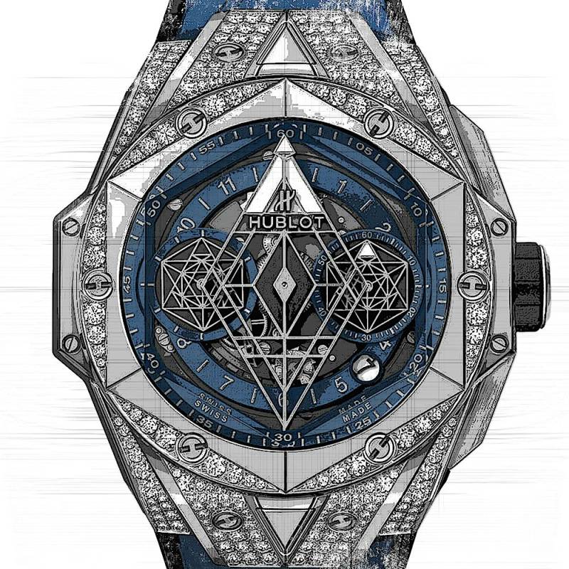 Hublot Big Bang Sang Bleu II Titanium Blue Pavé von Hublot