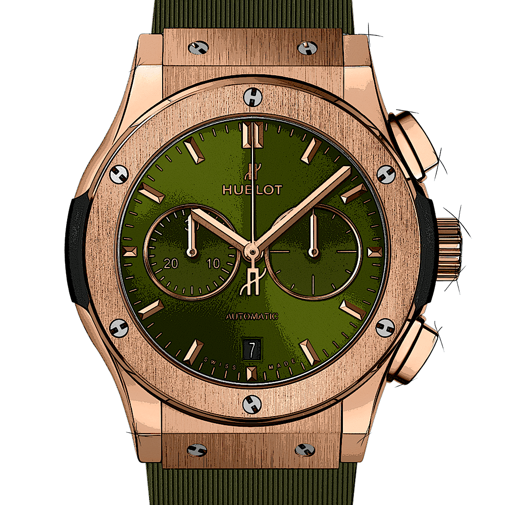 Hublot Classic Fusion Chronograph King Gold Green von Hublot