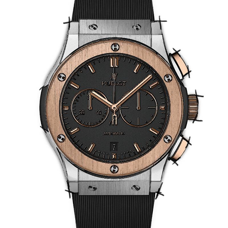 Hublot Classic Fusion Chronograph Titanium King Gold von Hublot