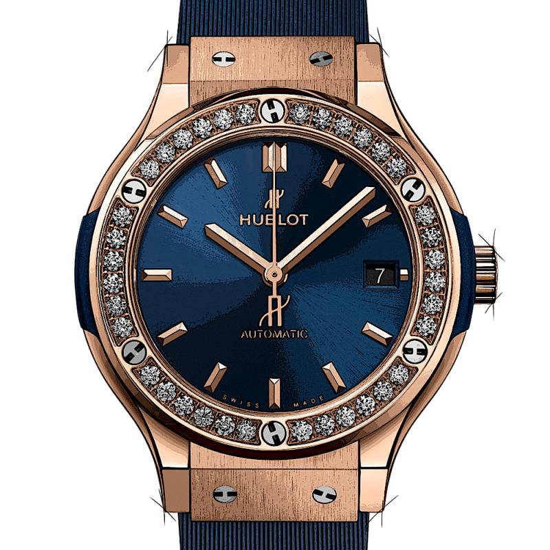 Hublot Classic Fusion King Gold Blue Diamonds von Hublot