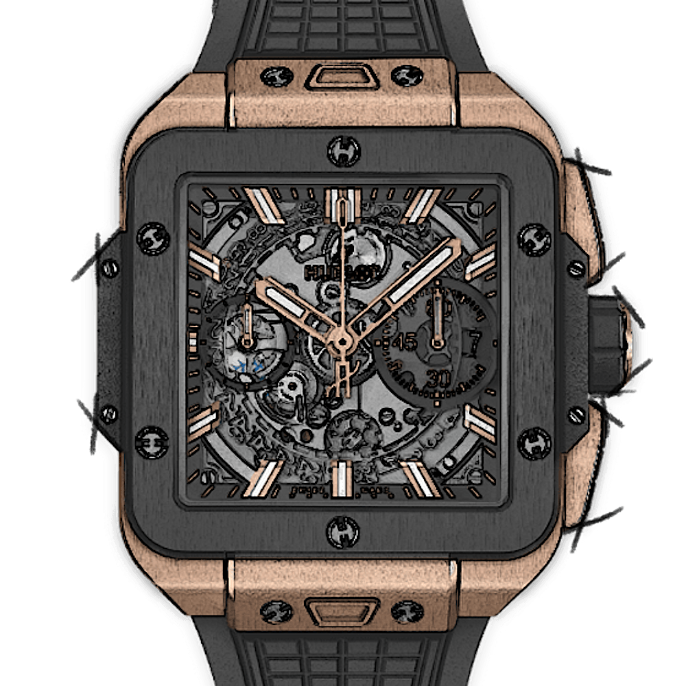 Hublot Square Bang Unico King Gold Ceramic von Hublot