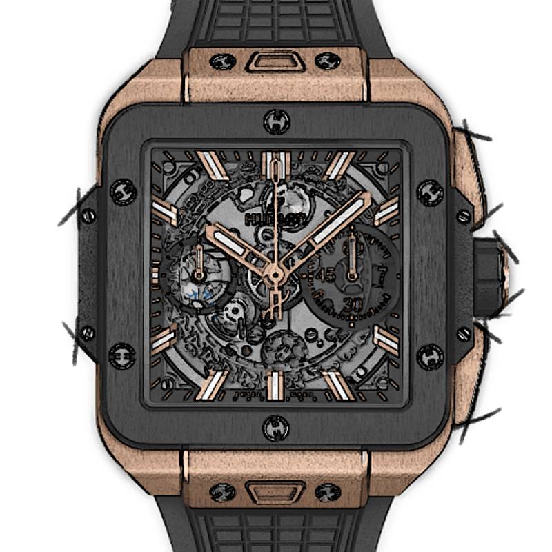 Hublot Square Bang Unico King Gold Ceramic von Hublot