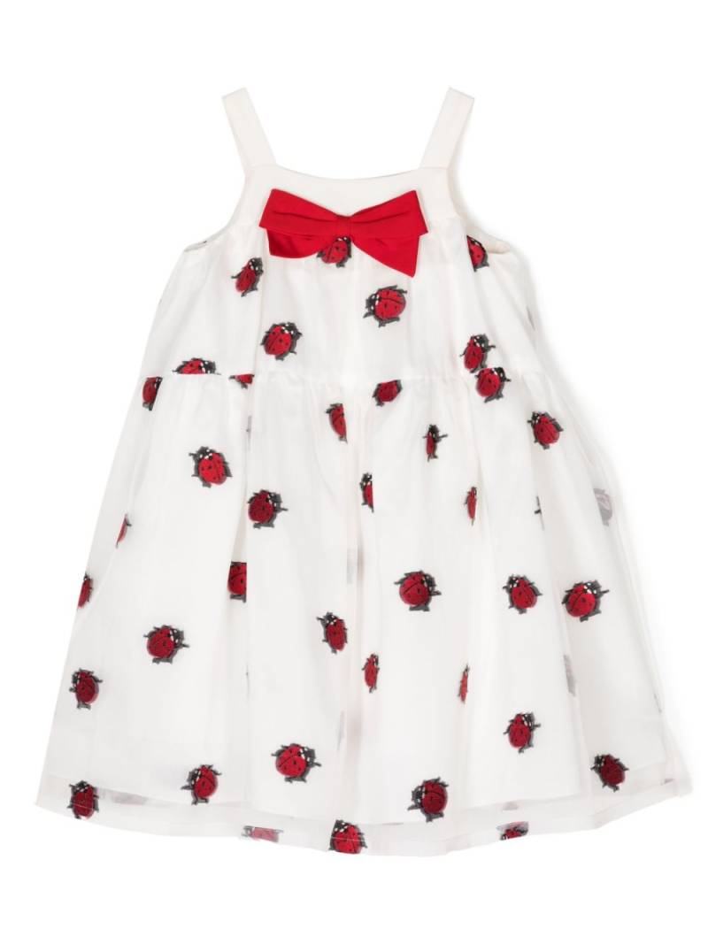 Hucklebones London bow-detail animal-print dress - White von Hucklebones London