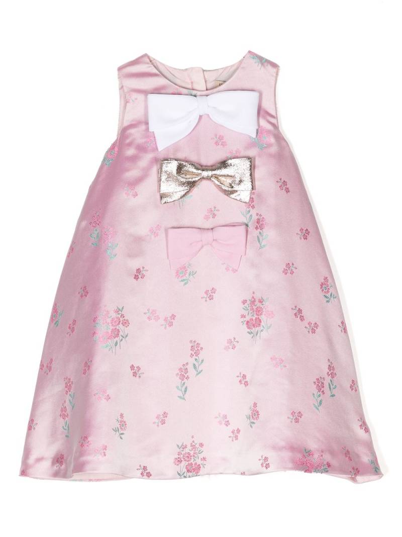 Hucklebones London bow-detail floral-print mini dress - Pink von Hucklebones London