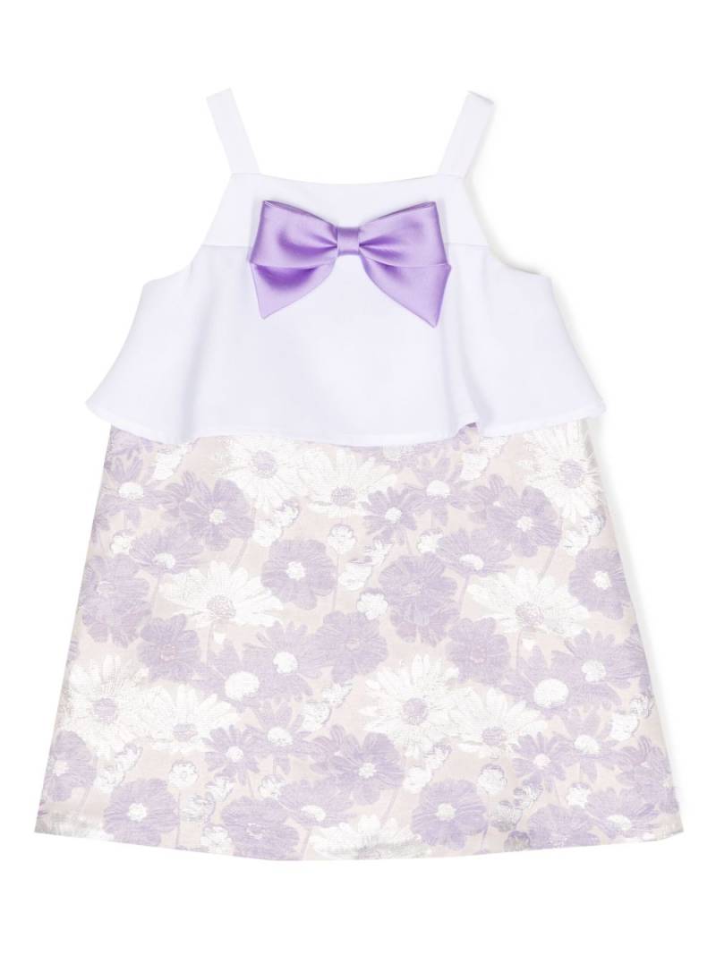 Hucklebones London bow-detail floral-print mini dress - Purple von Hucklebones London