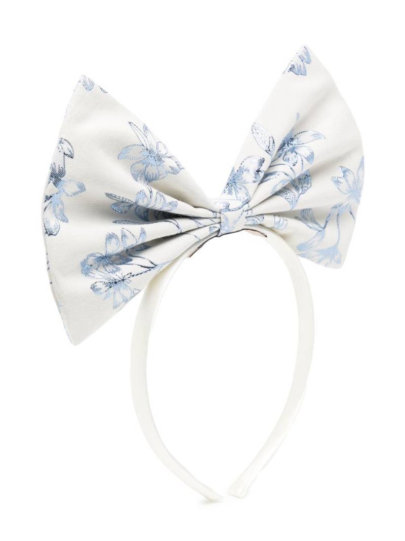 Hucklebones London bow-detail hairband - White von Hucklebones London