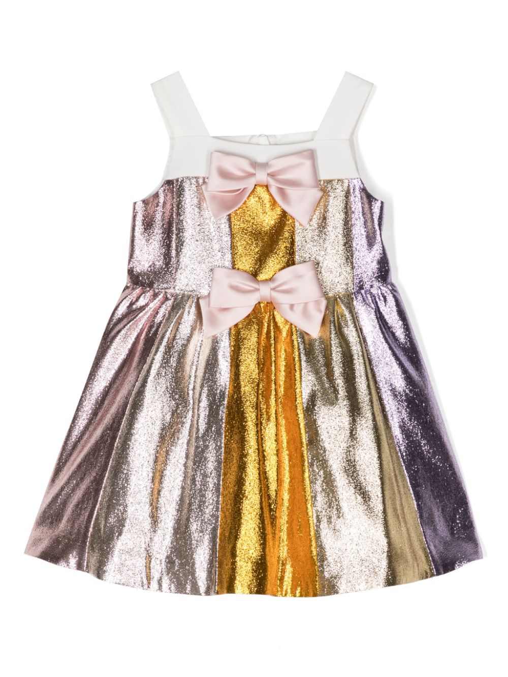 Hucklebones London bow-detail metallic-sheen dress von Hucklebones London