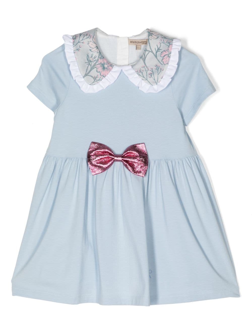 Hucklebones London bow-detail ruffle-collar dress - Blue von Hucklebones London