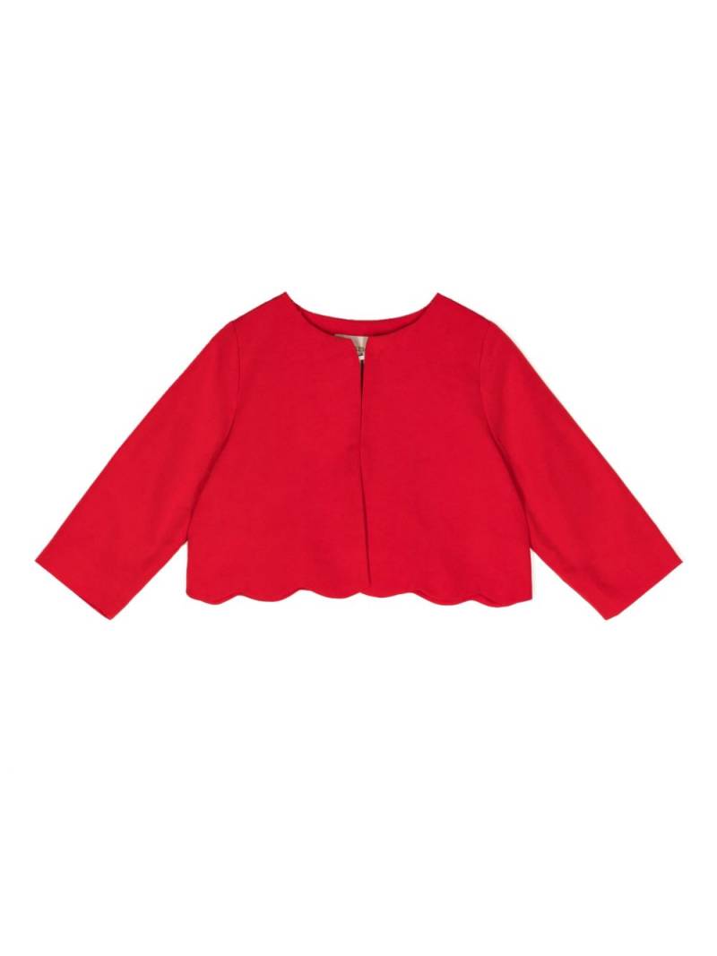 Hucklebones London bow-detail scallop hem jacket - Red von Hucklebones London