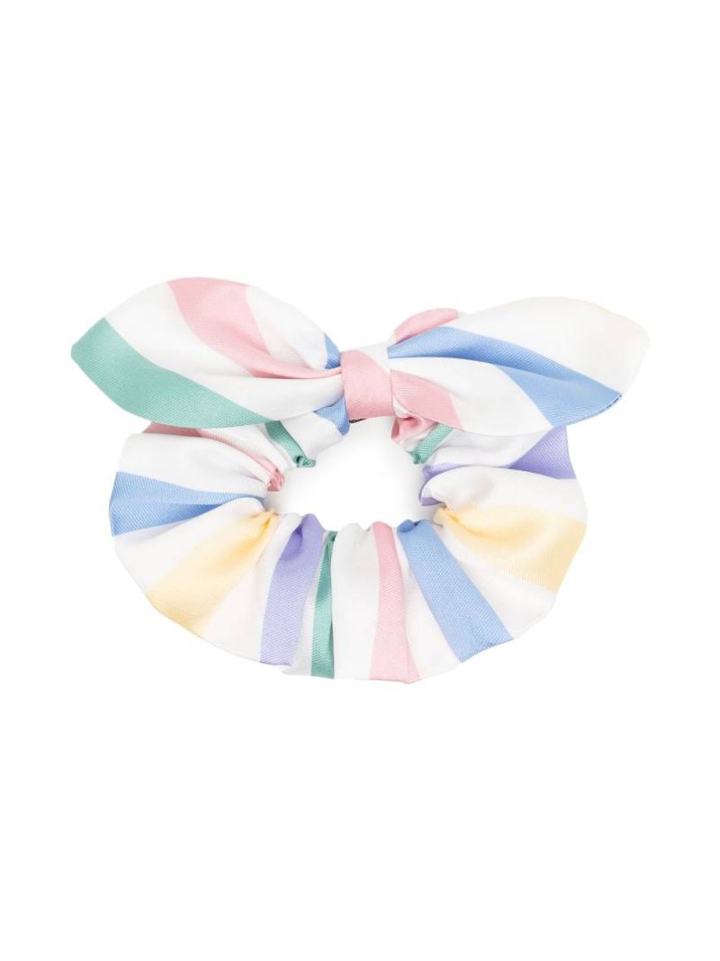 Hucklebones London bow-detail striped scrunchie - Multicolour von Hucklebones London