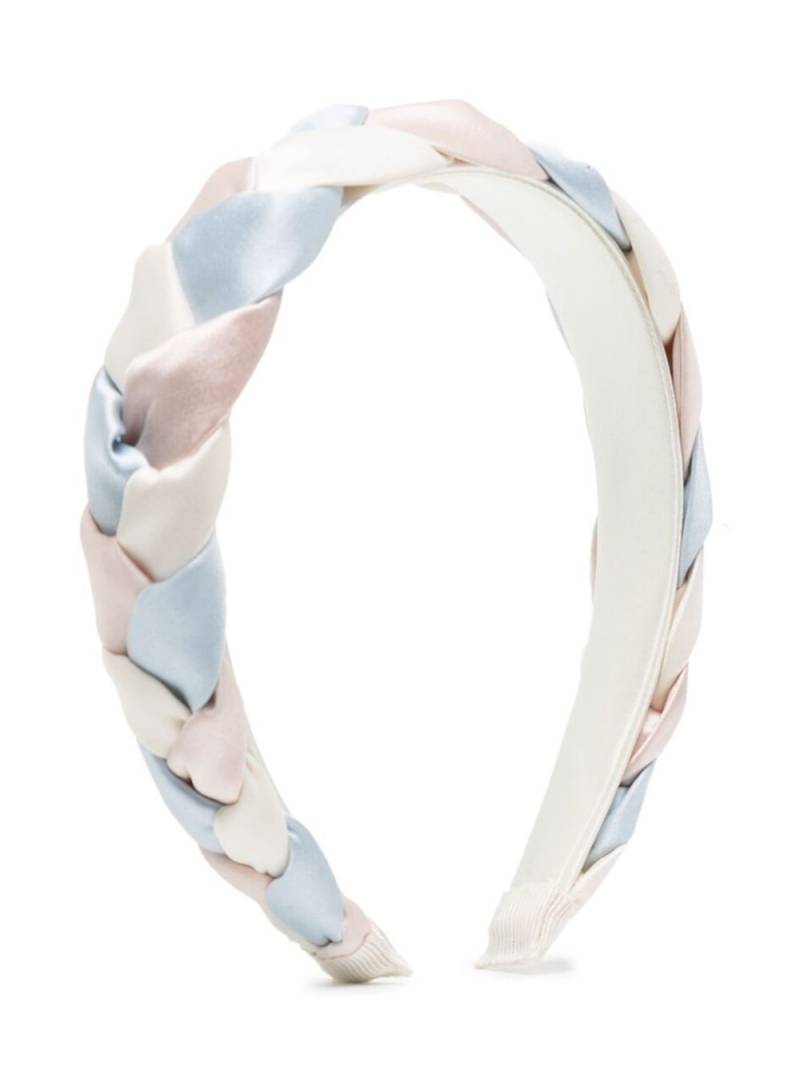 Hucklebones London braided satin head band - Blue von Hucklebones London