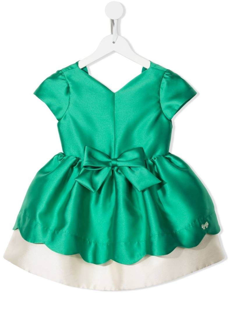 Hucklebones London flared bow-detail dress - Green von Hucklebones London