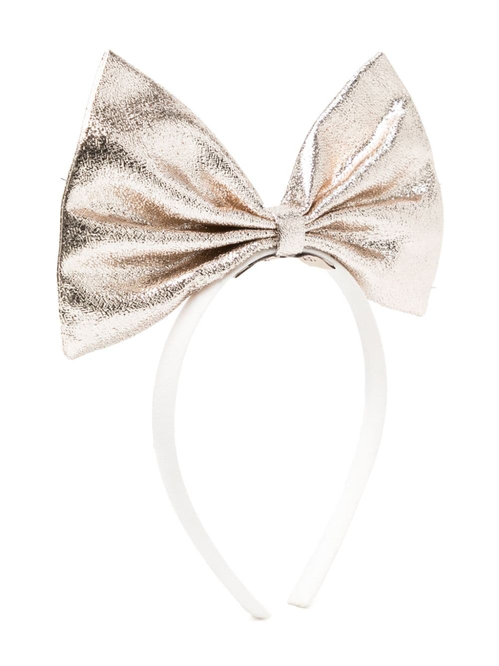 Hucklebones London giant bow hair band - White von Hucklebones London