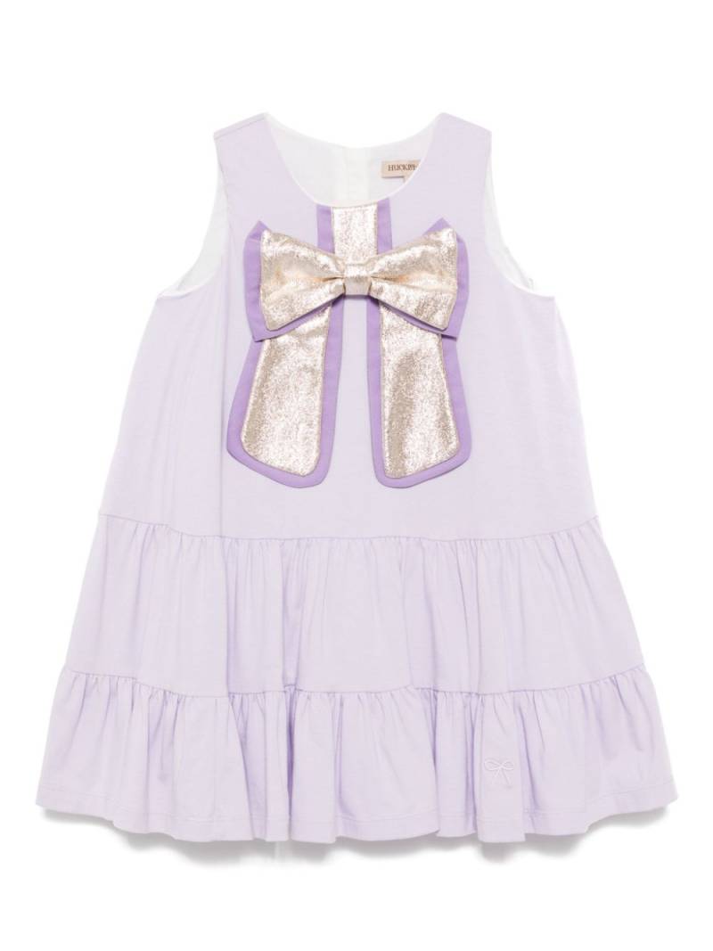 Hucklebones London gilded bow ruffle tier dress - Purple von Hucklebones London