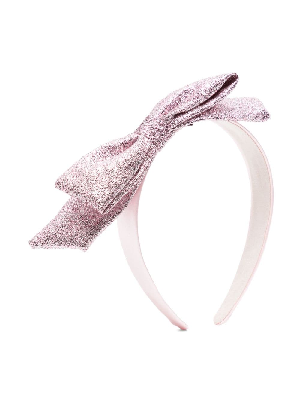 Hucklebones London glitter bow headband - Purple von Hucklebones London