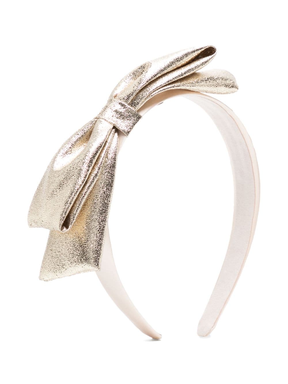 Hucklebones London metallic bow headband - Neutrals von Hucklebones London