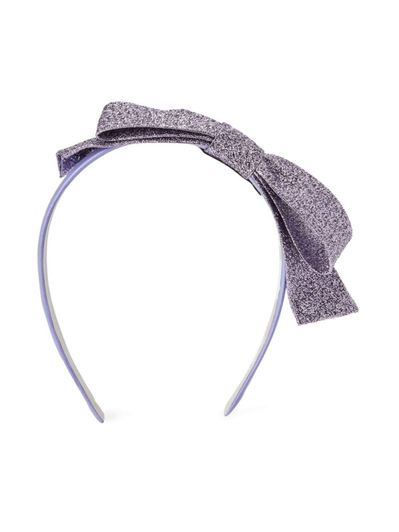 Hucklebones London metallic bow headband - Purple von Hucklebones London