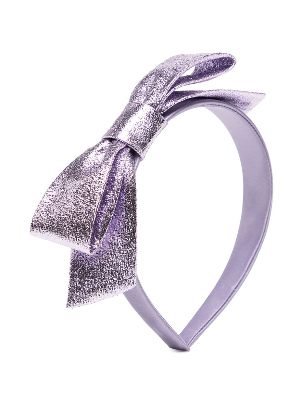 Hucklebones London metallic-effect bow-detail headband - Purple von Hucklebones London