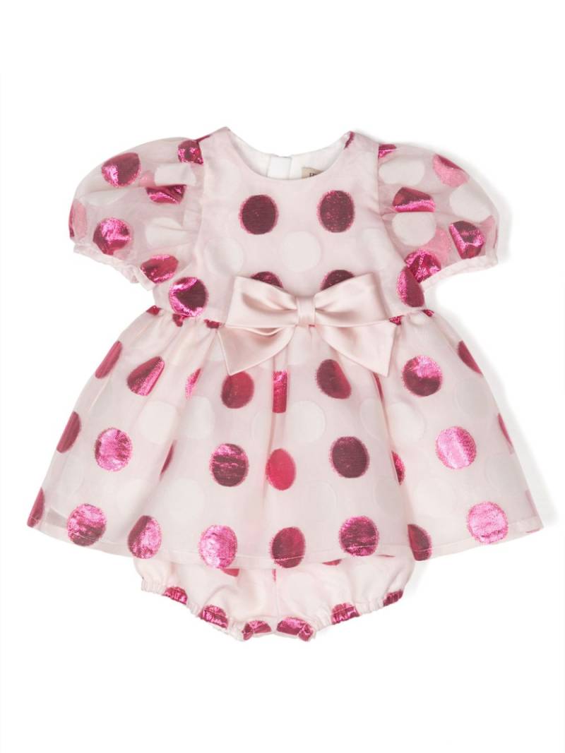 Hucklebones London polka dot-pattern puff-sleeve dress - Pink von Hucklebones London