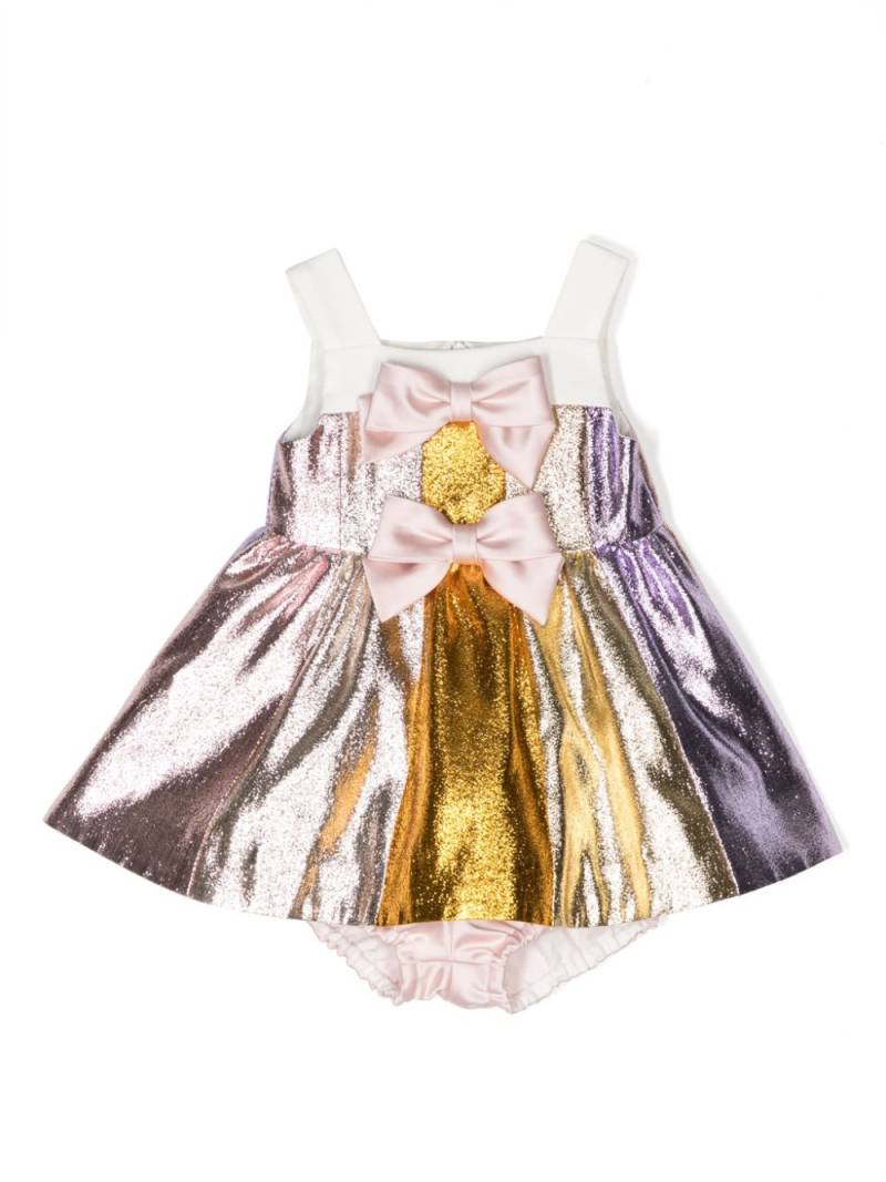 Hucklebones London rainbow-motif metallic-effect dress von Hucklebones London