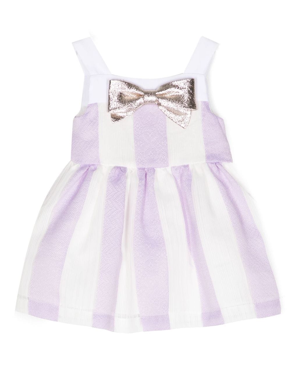 Hucklebones London striped bow-detail dress - Purple von Hucklebones London