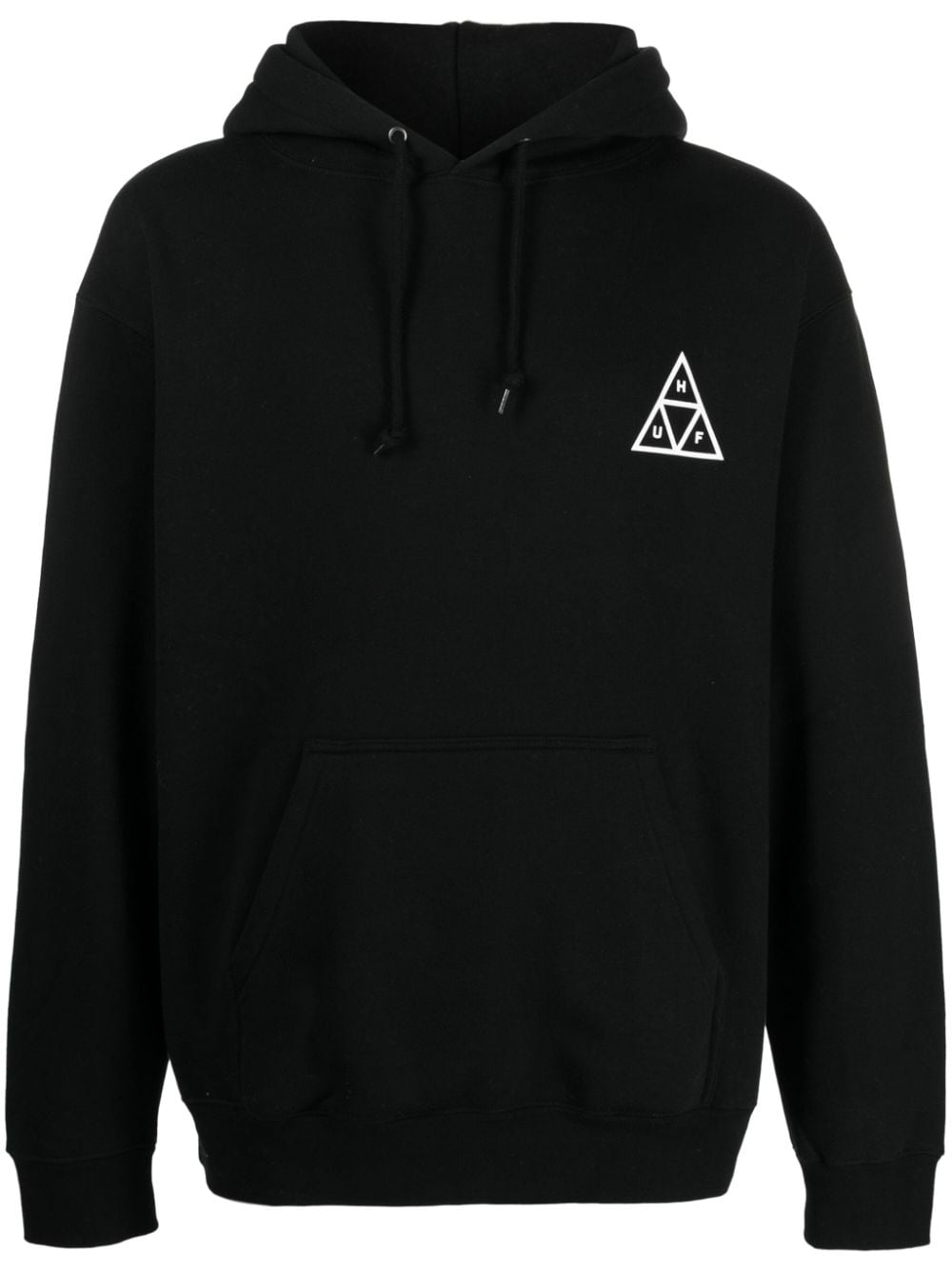 Huf logo-print drawstring hoodie - Black von Huf