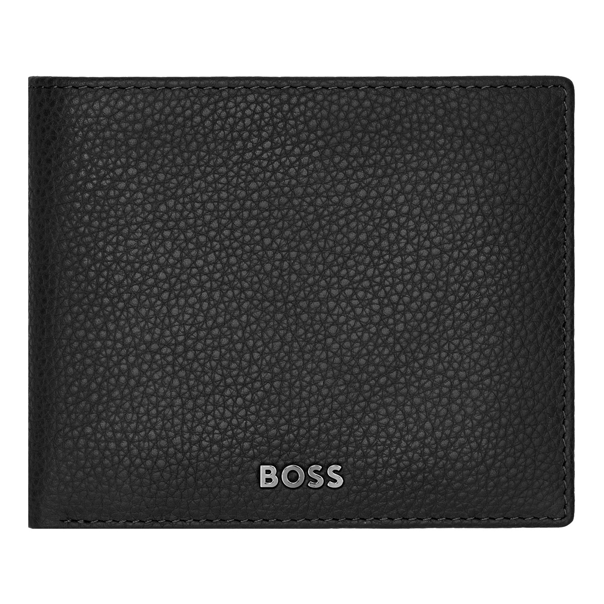 Classic Grained - Brieftasche & Geldbörse mit Klappe in Schwarz von Hugo Boss