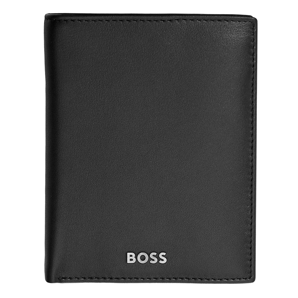 Classic Smooth - Brieftasche Vertical mit Klappe in Schwarz von Hugo Boss