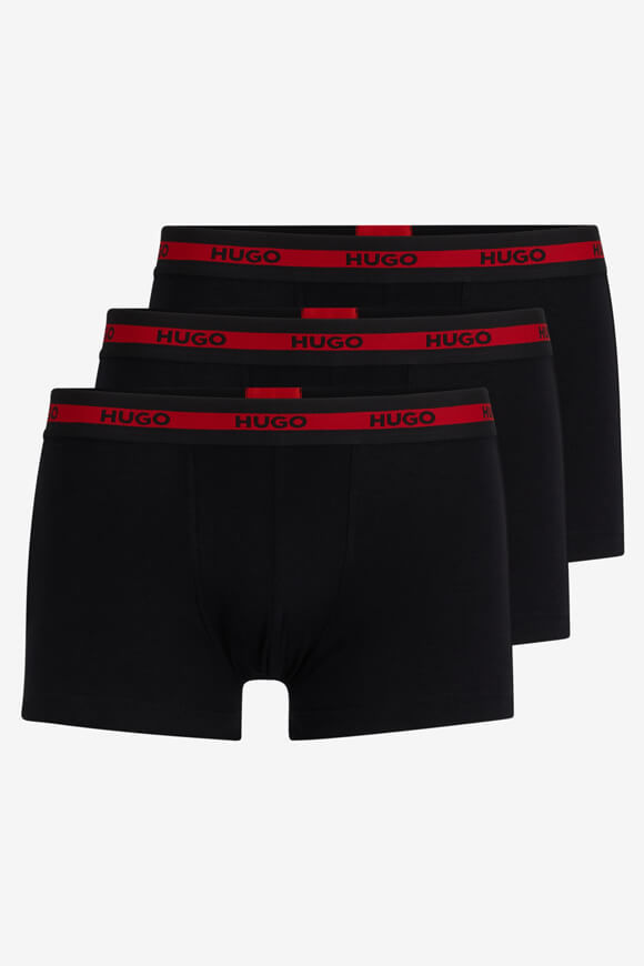 Hugo Red Dreierpack Boxershorts | Black | Herren  | L