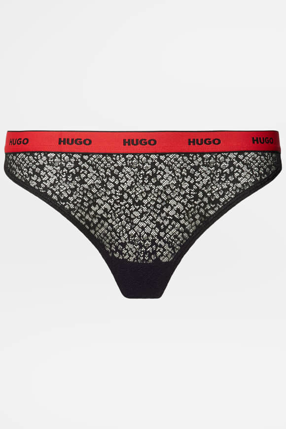 Hugo Red Spitzen String | Black | Damen  | L von Hugo Red