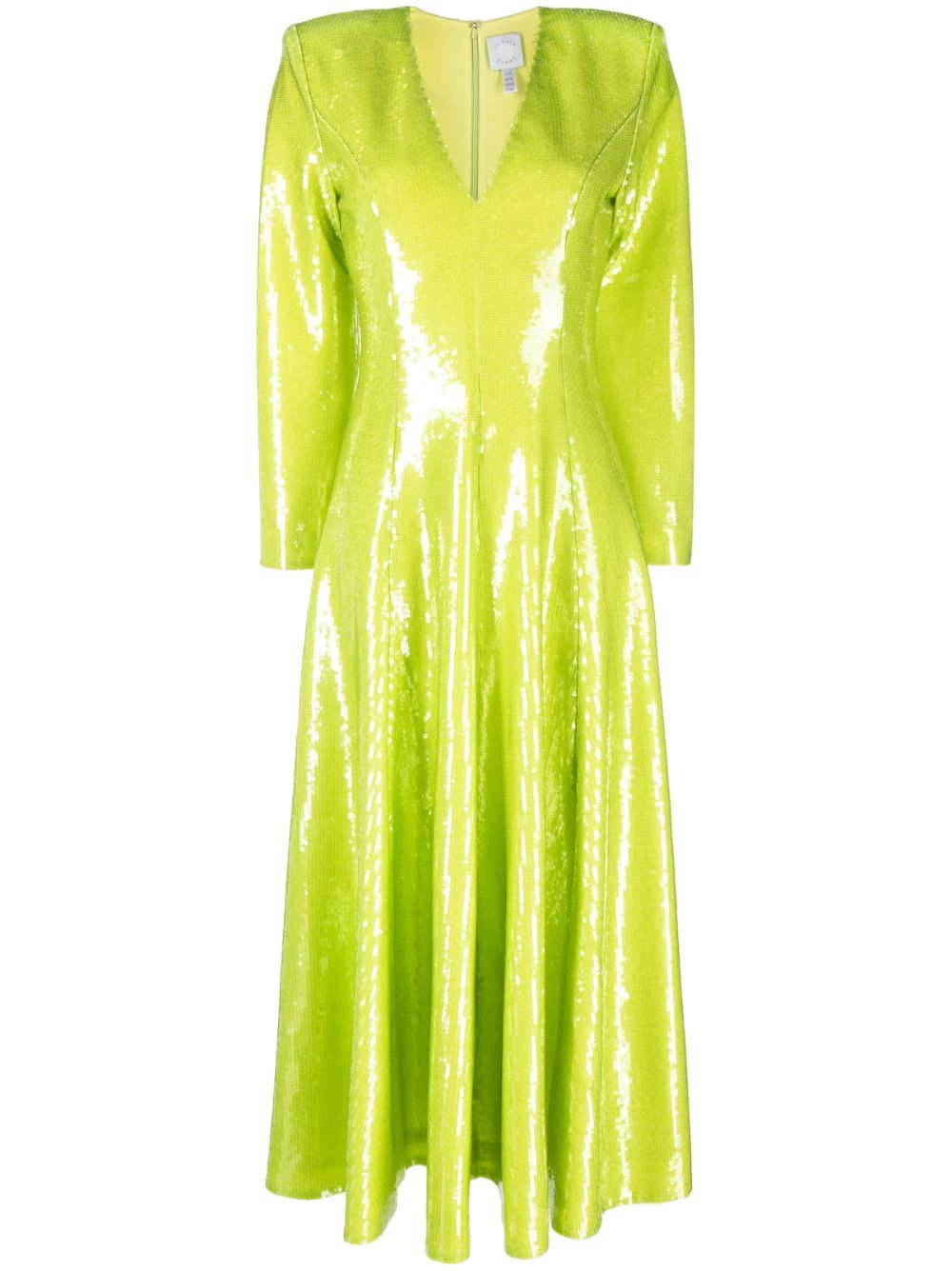 Huishan Zhang Andy sequinned V-neck midi dress - Green von Huishan Zhang