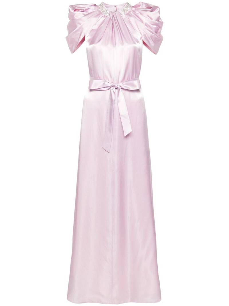 Huishan Zhang Glory twisted satin gown - Pink von Huishan Zhang