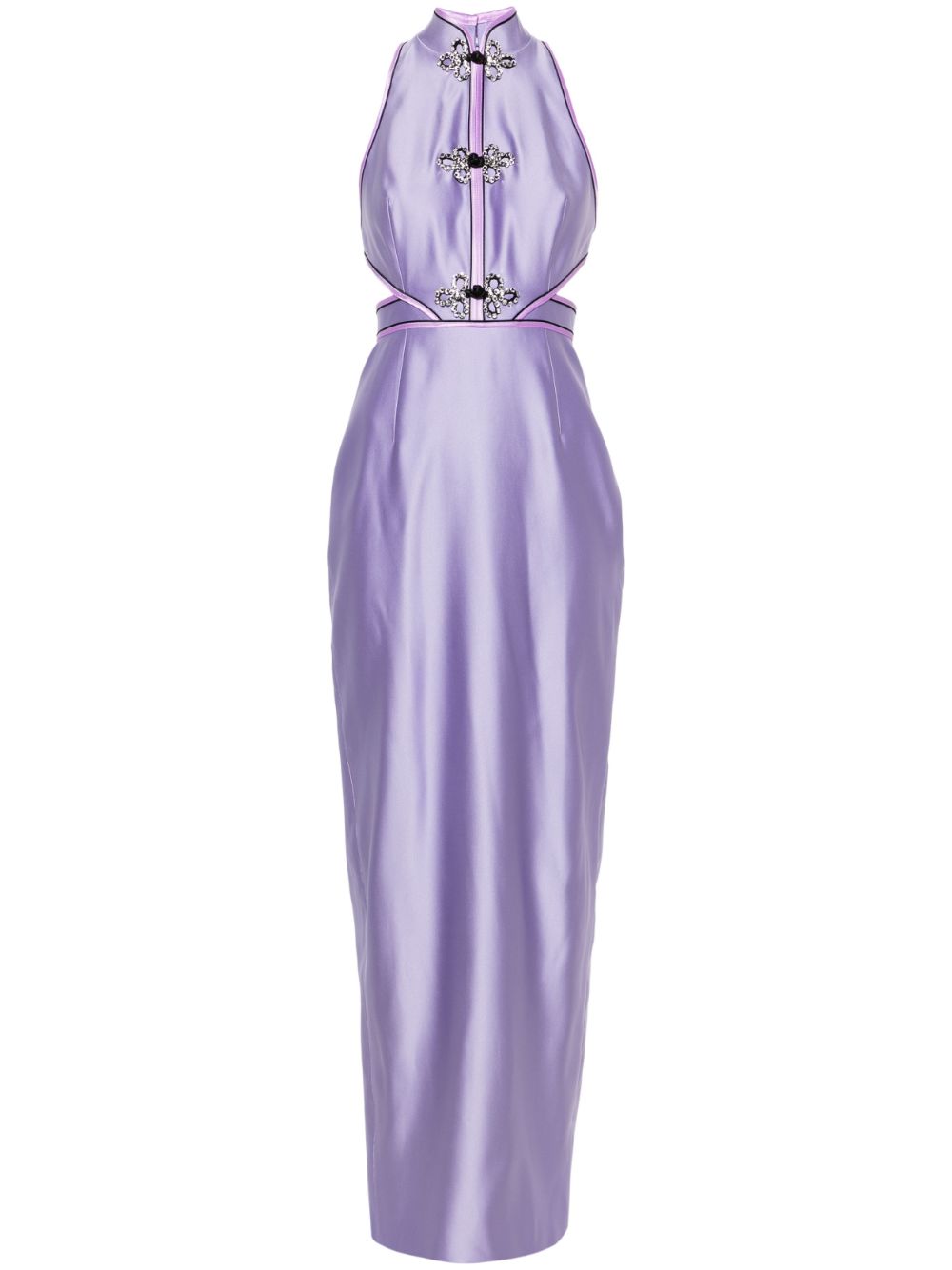 Huishan Zhang Leila sleeveless satin gown - Purple von Huishan Zhang