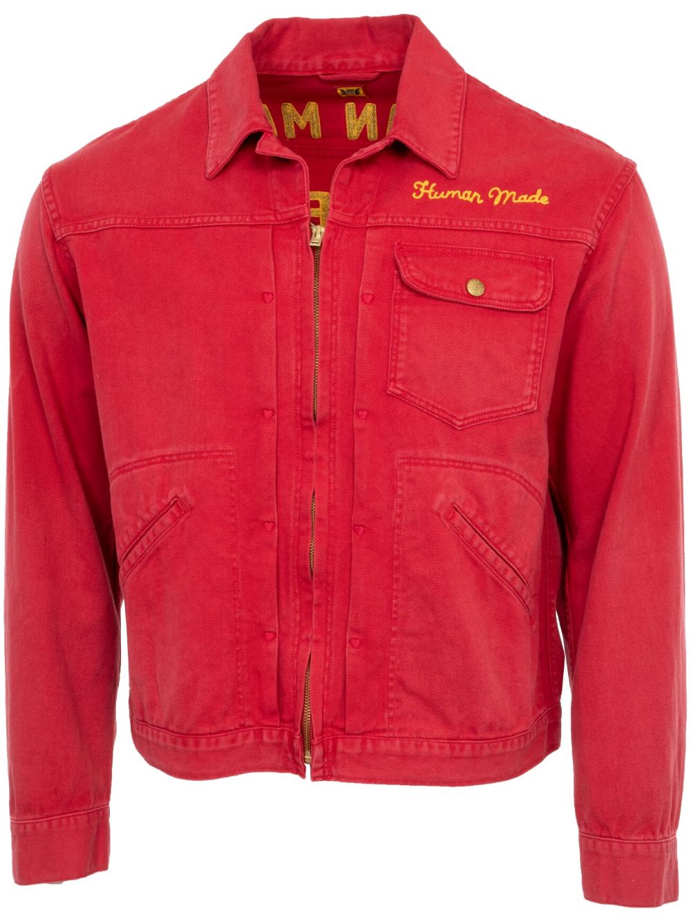 Human Made Work zip-up shirt jacket - Red von Human Made