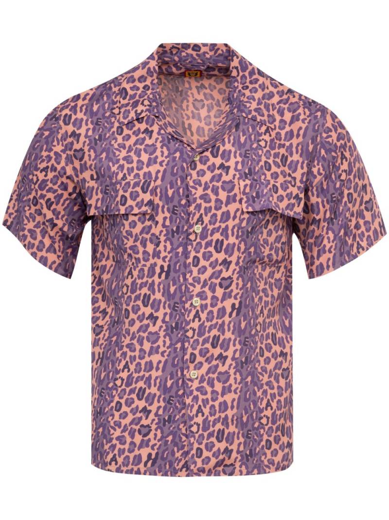 Human Made leopard-print short-sleeve shirt - Purple von Human Made