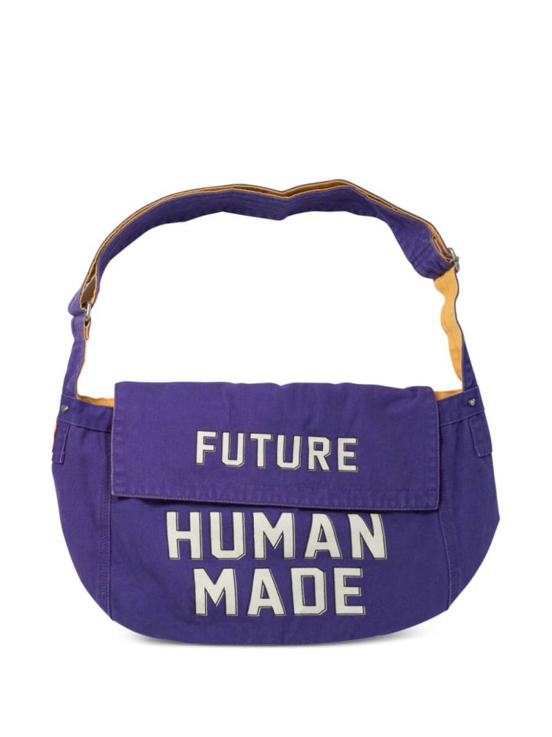 Human Made logo-print shoulder bag - Purple von Human Made